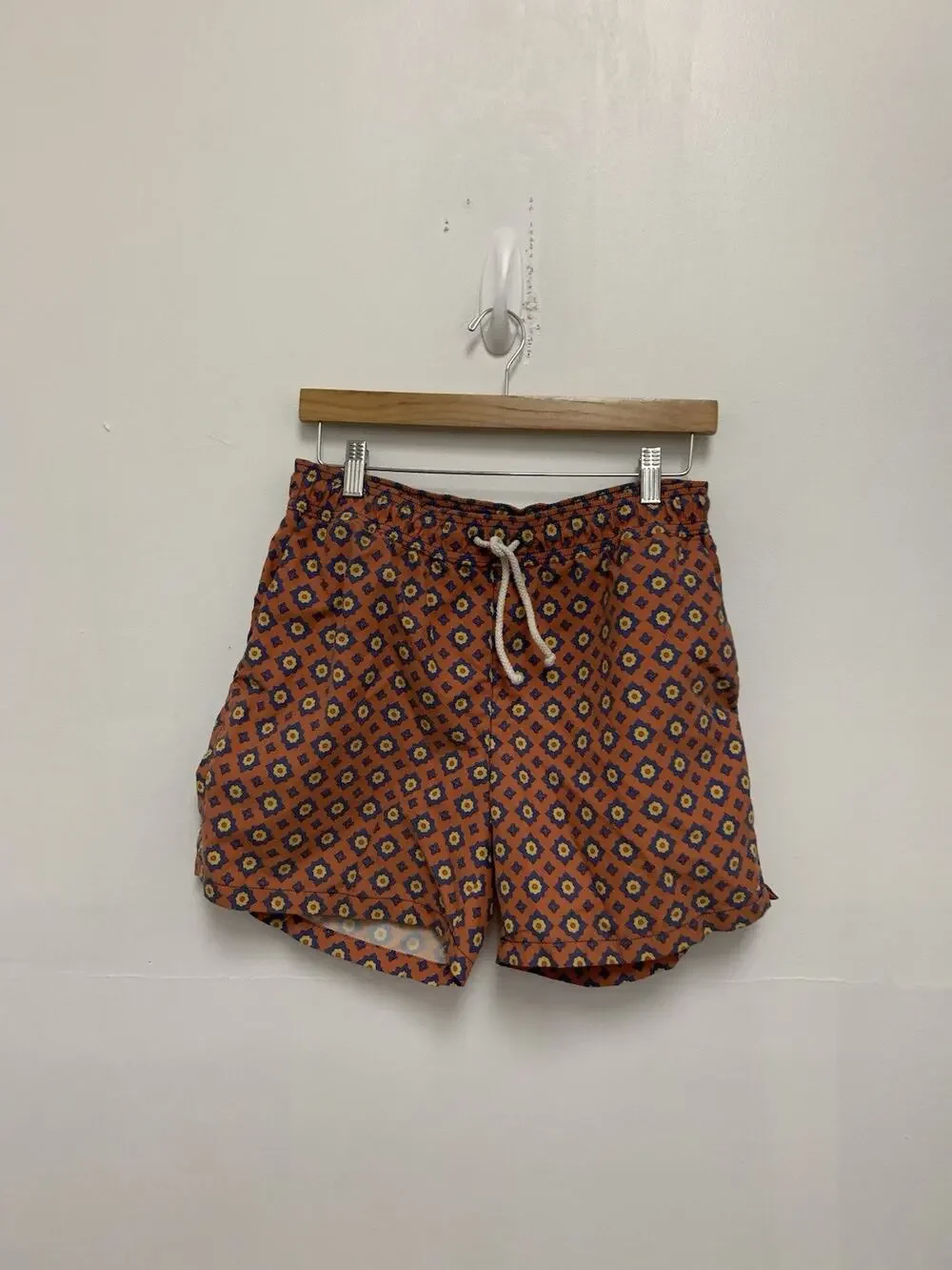 Ripa Ripa Men's Rivello Swim Trunks Small Orange Italy Small